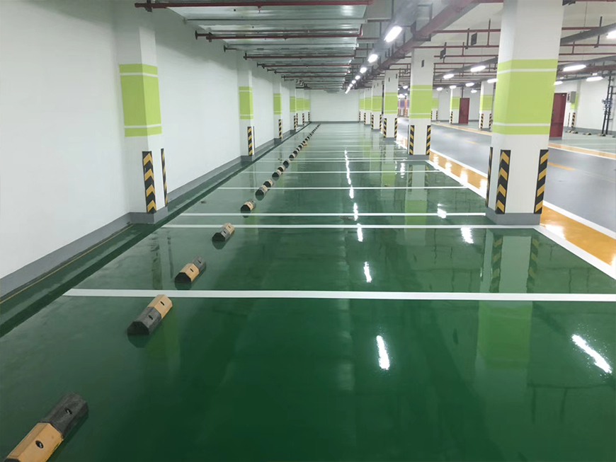 苏州某公司停车场环氧地坪施工案例(图1)
